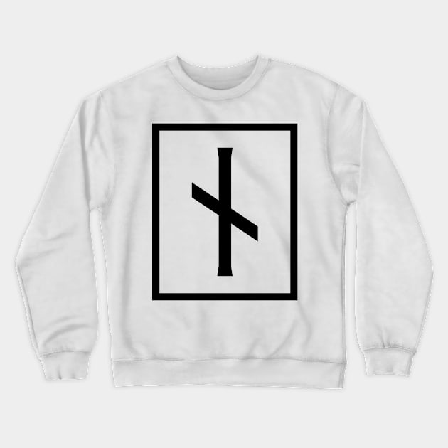 Naudhiz Desire Norse Rune Crewneck Sweatshirt by HalpinDesign